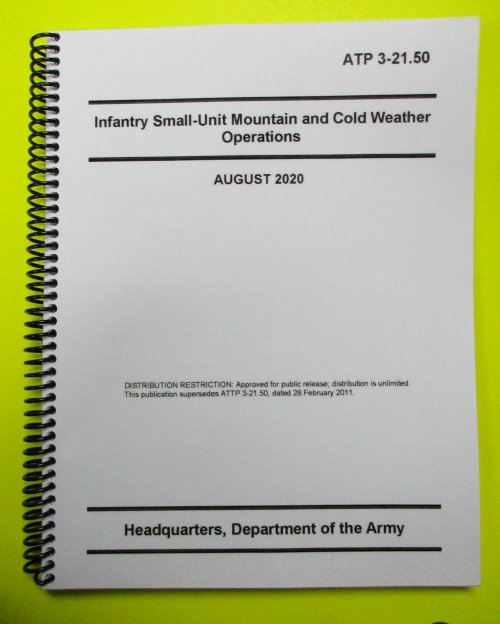 ATP 3-21.50 Infantry Small-Unit Mtn & Cold Wx Opns - 2020 - Mini - Click Image to Close